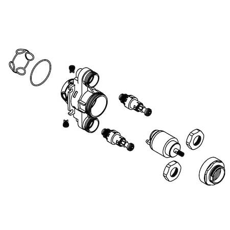 Kohler Cartridge, Push Button Valve 1391991